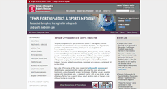 Desktop Screenshot of ortho.templehealth.org
