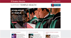 Desktop Screenshot of giving.templehealth.org