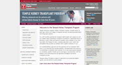 Desktop Screenshot of kidney.templehealth.org
