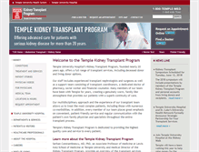 Tablet Screenshot of kidney.templehealth.org